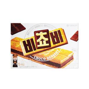 오리온 비쵸비 125g 6개입 통비스켓 초콜릿