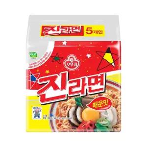 [Qubridge]오뚜기 진라면 매운맛(멀티) 120g40개입/box