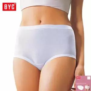 BYC할머니_어머님 순백색 순면 맥시삼각 팬티3매입BYT7530