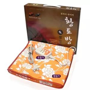 맥반석 황토볼 쑥 찜질기 타이머 전기장판 매트 1인용 온열