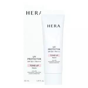 헤라 UV 프로텍터 톤업 피치 50ml 주름개선 기능성 톤업선크림