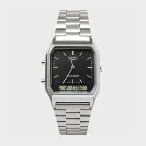 [카시오]CASIO 카시오 AQ-230A-1D 빈티지 레트로 듀얼 전자시계