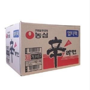 농심 신라면 120gX5개입 X 8번들 40EA 1박스