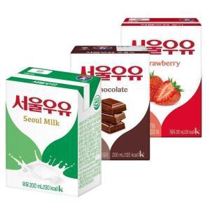서울우유 멸균우유 200ml x 24개입