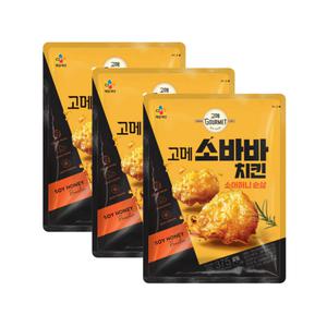 고메 소바바 순살치킨 소이허니 순살 375G x 3개