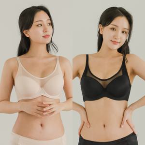 [비비안 판도라]여성 몰드 와이어 C D E 컵 빅사이즈 풀컵 브라 PBR7084