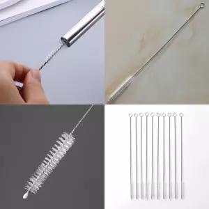 빨대 스텐 세척솔 10개입 26cm 물병세척솔