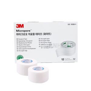 3M 쓰리엠 의료용 테이프 마이크로포 1530-1 1팩 12롤 [2세트]