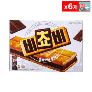 비쵸비 125g X 6 초콜릿 샌드 비스켓
