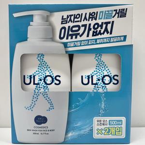 우르오스 스킨 워시 바디 올인원 샴푸 500ml 2입