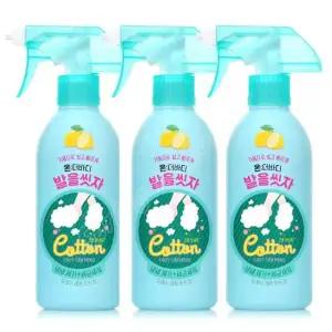 온더바디 발을씻자 코튼풋 풋샴푸 풋스파 385ml 3개 레몬 풋케어 풋워시 발세정제