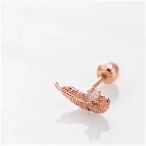 [롯데백화점]로이드 [GB]깃털 피어싱 14K GOLD 귀걸이 LPFL1002G