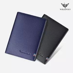 WilliamPOLO (윌리엄폴로) 명품소가죽 카드지갑 명함 여성 남성 남자 학생 미니 가죽 군인 반지갑 POLO5267