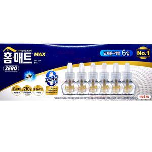 홈매트 제로 리퀴드 알파플러스 리필 6개입 모기약 45일