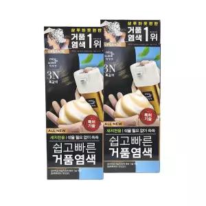 미쟝센 올뉴 쉽고 빠른 거품염색약 3N 흑갈색 x2개