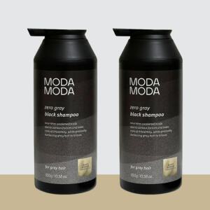 모다모다 제로 그레이 블랙 샴푸 새치 염색 300g+300g