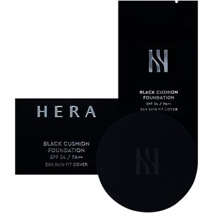 헤라 블랙 쿠션 본품 15g+리필 15g 뭉침 없는 모공커버쿠션