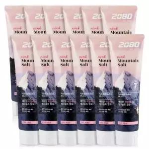 2080 히말라야 핑크솔트 치약 120g 12개 잇몸 미백 구치 제거
