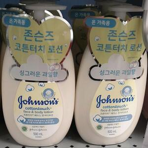 존슨즈 베이비 코튼터치 페이스 앤 바디로션 500ml x 2개
