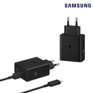 삼성전자 50W 초고속 듀얼 PD 충전기 절전형 (USB C to C 케이블 포함) EP-T5020 N