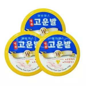 [텐바이텐]웰빙헬스 명품고운발 (노랑) 110g 3개/풋케어/발각질
