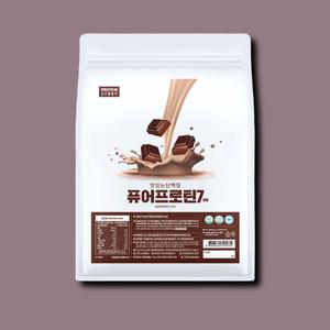 퓨어프로틴7 단백질 보충제 맛있는 유청 헬스 초코3kg 2개월분