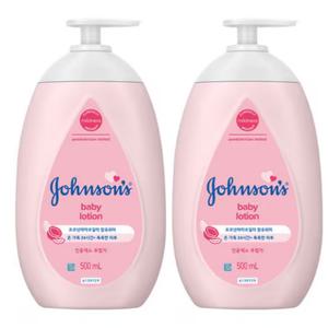 존슨즈 베이비로션 핑크 500ml, 2개
