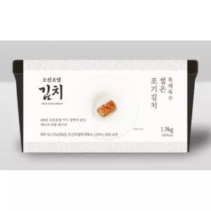| 피코크 | 조선호텔 김치 썰은 포기김치 1.9kg 야식 간편식 깔끔한 매운맛 여행 캠핑