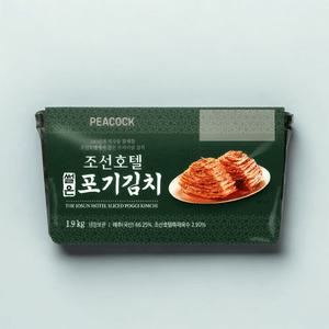 조선호텔포기김치 배추 김치 썰은 포기김치 1.9kg