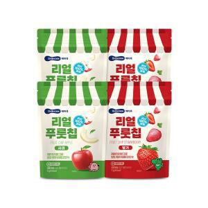 [베베쿡] 리얼푸룻칩 4봉 (사과2+딸기2)