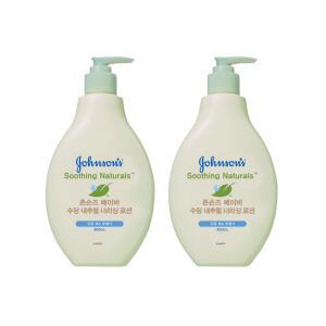 존슨즈 베이비 수딩 내추럴 너리싱 로션 400ml X2개