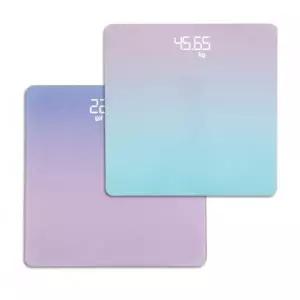 파스텔 LED 디지털 체중계 강화유리 정밀 측정 전자 온도 저울