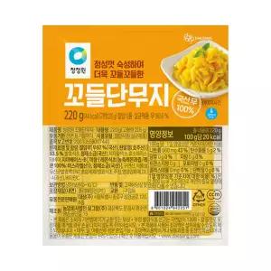 [신선배송] 청정원 꼬들단무지 220g