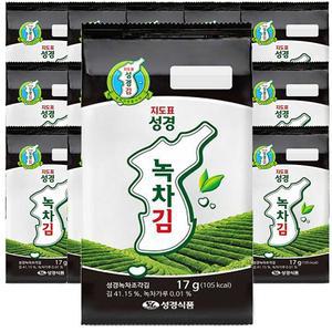 성경김 녹차조각김 지도표 녹차 조각김 17g x 30봉