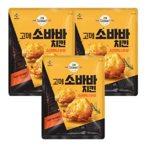 고메 소바바치킨 소이허니 순살 375g 3개