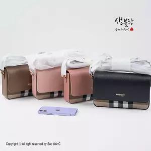 버버리 뉴 햄프셔 체크 레더 크로스백 80840281 80845041 80941341