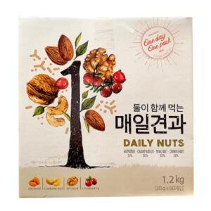 둘이 함께 먹는 매일견과 20g X 60봉 견과류믹스 하루견과 하루한봉