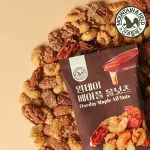[산과들에] 견과스낵 원데이메이플올넛츠 20gx30봉 (피칸 포함 오직 견과 구성)