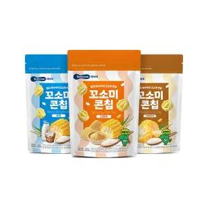 [베베쿡] 꼬소미콘칩 4봉(구운옥수수/인절미/우유)