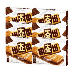 비쵸비 초코샌드 과자 초코비스킷 5P 125g X 6박스