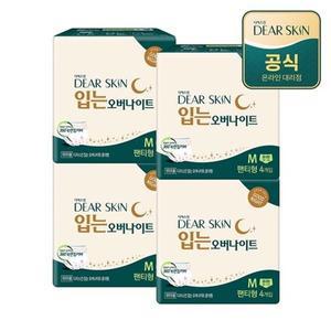 [깨끗한나라]디어스킨 입는 오버나이트 중대형 4P x 4팩