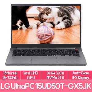 LG전자 울트라PC 15UD50T-GX5JK 13세대 인텔i5 램8G+24G추가 NVMe3TB교체 가성비 노트북 추천 EU