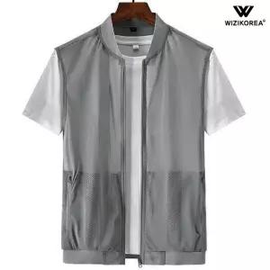 남성 여름 매쉬 경량 조끼 자켓 중년 아웃도어 WI210J