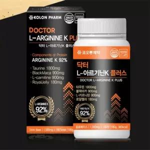 아르기닌 타우린 코오롱제약 닥터 L-아르기닌K 플러스 1000MG 180정 6개월분