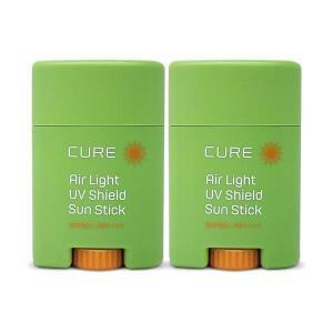 [셀러허브]김정문알로에 큐어 에어라이트 유브이 쉴드 선스틱 20g(SPF50+) 2개 Ss (S16279956)