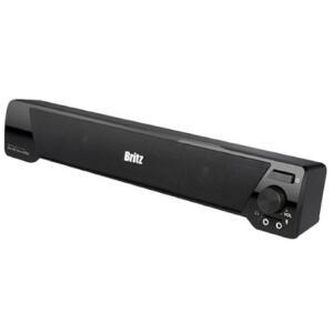 브리츠 사운드 입체 USB 전원 2채널 사운드바 스피커_블랙