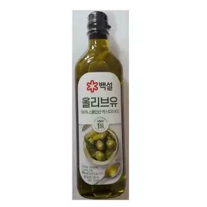 [보리보리/베스트쇼핑]CJ제일제당 백설 압착올리브유 900ml x2개