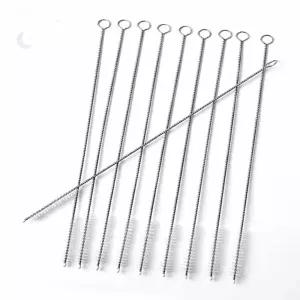 LUNAMAY 빨대청소 물병청소 스텐 빨대 세척솔 10P세트 26CM
