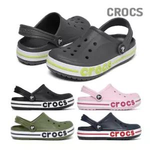 [크록스] 키즈 바야밴드 클로그 K 207019 윈터화이트 차콜 네이비 핑크 4종택1