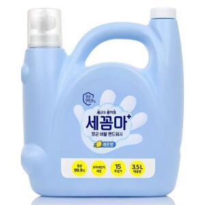 세균아꼼짝마 항균 버블 핸드워시 레몬향 리필 3.5L 1개